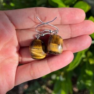 Tigers eye earrings